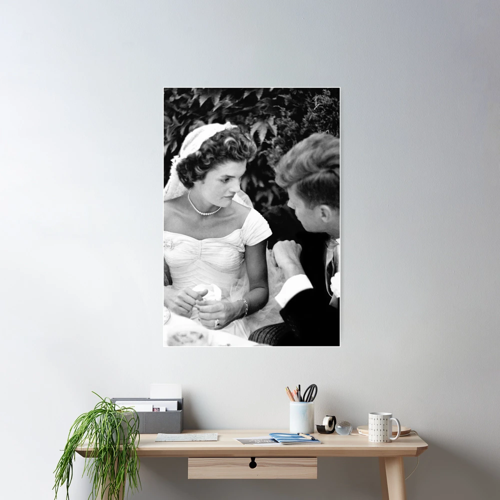 John and Jackie Kennedy At Their Wedding - 1953