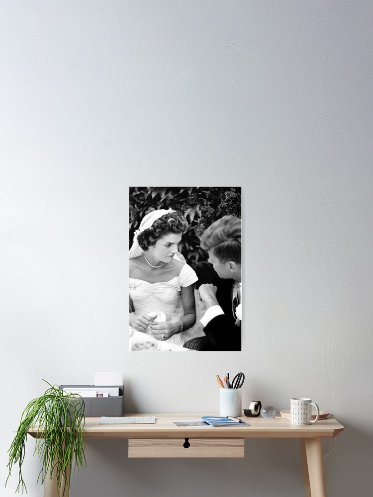 John and Jackie Kennedy At Their Wedding - 1953