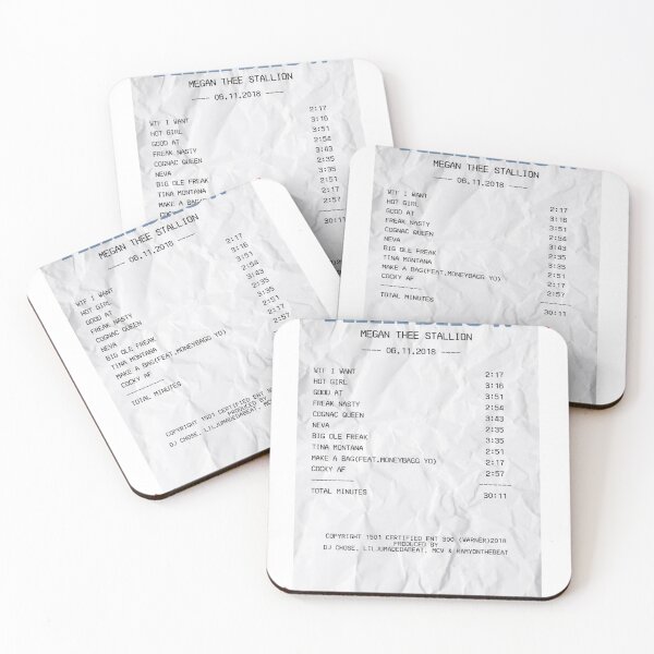 Item preview, Tina Snow-Megan Thee Stallion Receipt designed and sold by Colormecrazy.