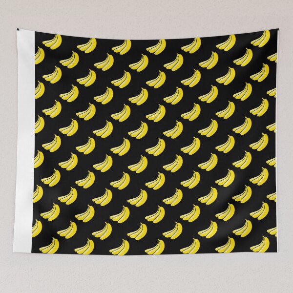 Item preview, Banana Bunches on Black background designed and sold by Bradford Adams.