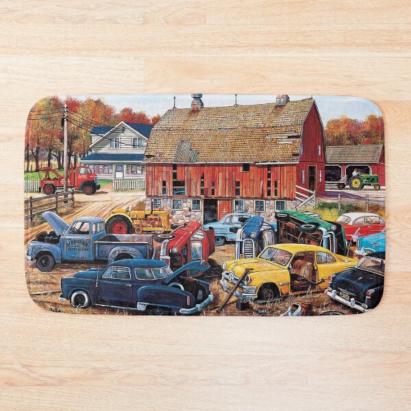Item preview, Cars, Old Cars Painting, Old House, Van Car, Barn yard Cars, Classic Cars. designed and sold by Little. Roses.