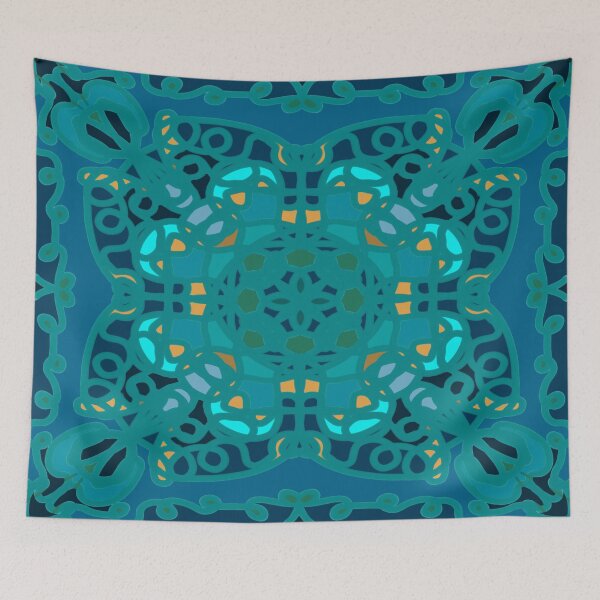 Item preview, Blue scarf designed and sold by TheBWGalerie.