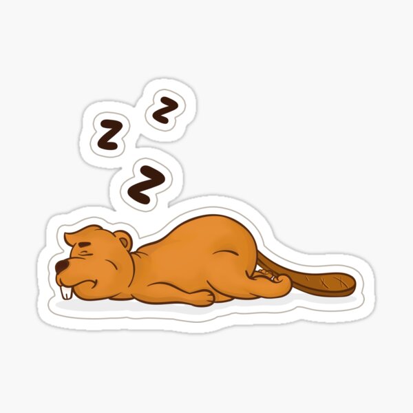 Beaver illustration #3 Sticker
