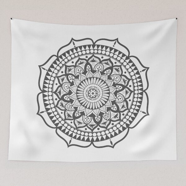 Item preview, Black and White Mandala 4 designed and sold by Orchyd.