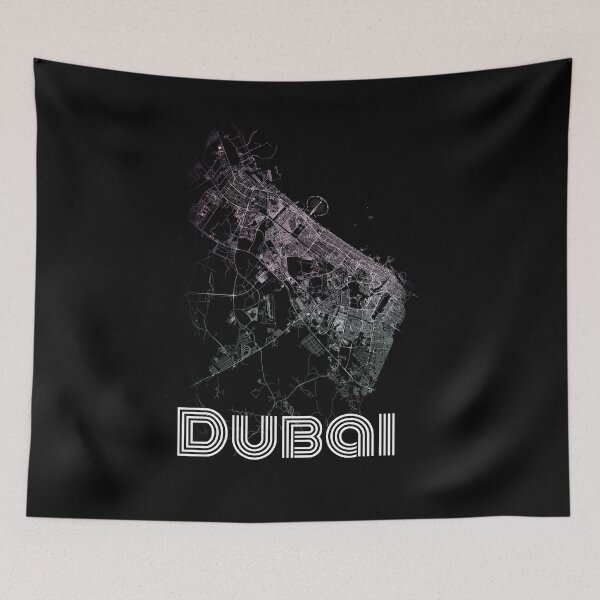 Item preview, DUBAİ city road map black and white artistic simple , complex  designed and sold by rashadat.