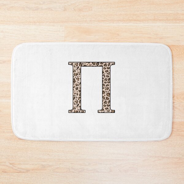 Item preview, The Letter Pi - Monogram in Leopard Print designed and sold by Bumblefuzzies.