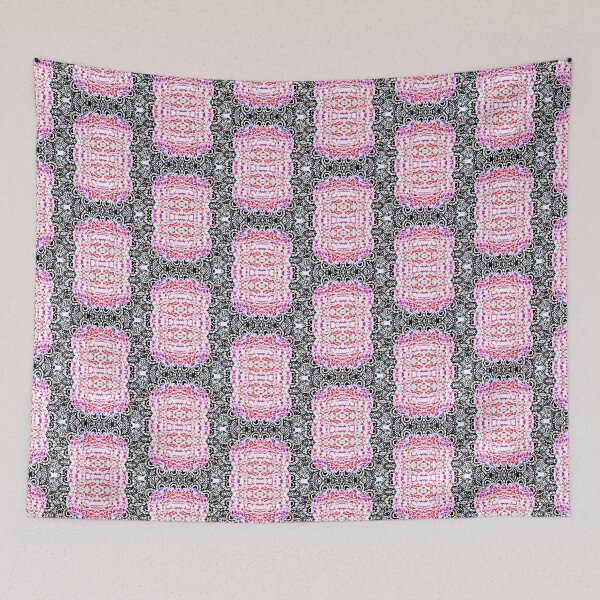 Item preview, Girly mandala pattern design, pink and black designed and sold by Nma-ArtBrand.