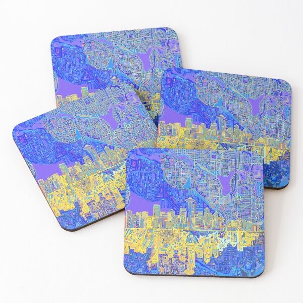 Item preview, seattle skyline abstract designed and sold by BekimART2.
