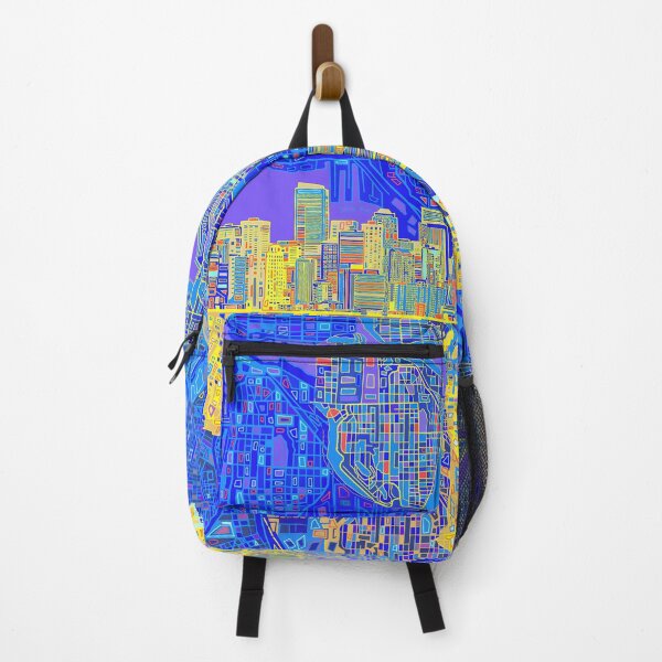 Item preview, seattle skyline abstract designed and sold by BekimART2.