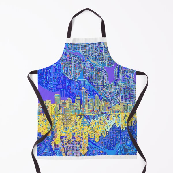 Item preview, seattle skyline abstract designed and sold by BekimART2.