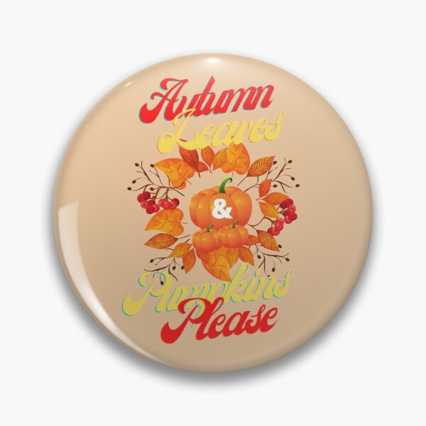Aperçu de l'œuvre Feuilles d'automne et citrouilles s'il vous plaît créée et vendue par JacieDesigns.