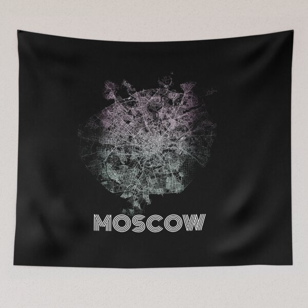 Item preview, MOSCOW city road map black and white artistic simple , complex  designed and sold by rashadat.