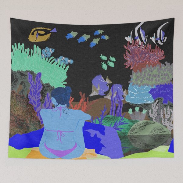Item preview, Coral Reef View Blue Edition designed and sold by FlorHulluu.