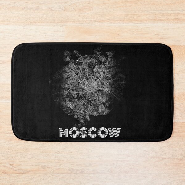 Item preview, MOSCOW city road map black and white artistic simple , complex  designed and sold by rashadat.