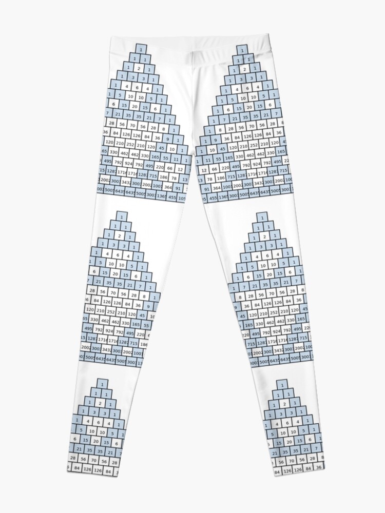 Alternate view of Math-based images in everyday children's setting lay the foundation for subsequent mathematical abilities. Pascal's Triangle, треугольник паскаля, #PascalsTriangle, #треугольникпаскаля Leggings