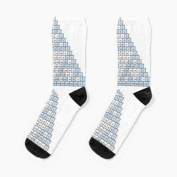 Math-based images in everyday children's setting lay the foundation for subsequent mathematical abilities. Pascal's Triangle,  треугольник паскаля, #PascalsTriangle,  #треугольникпаскаля Socks