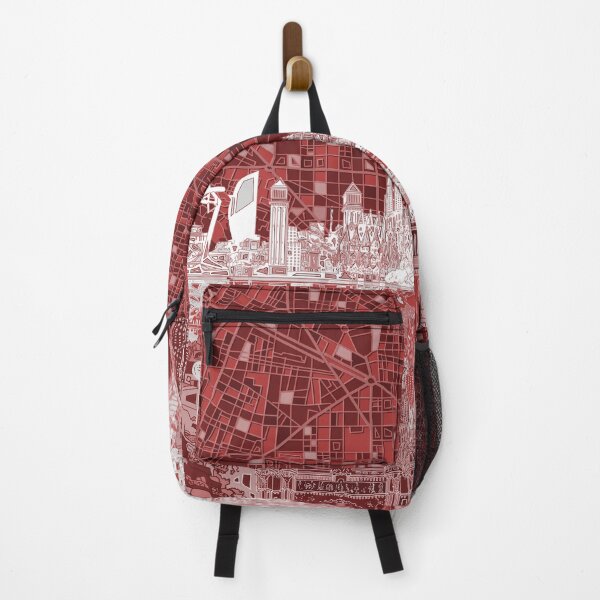 Item preview, barcelona skyline abstract designed and sold by BekimART2.