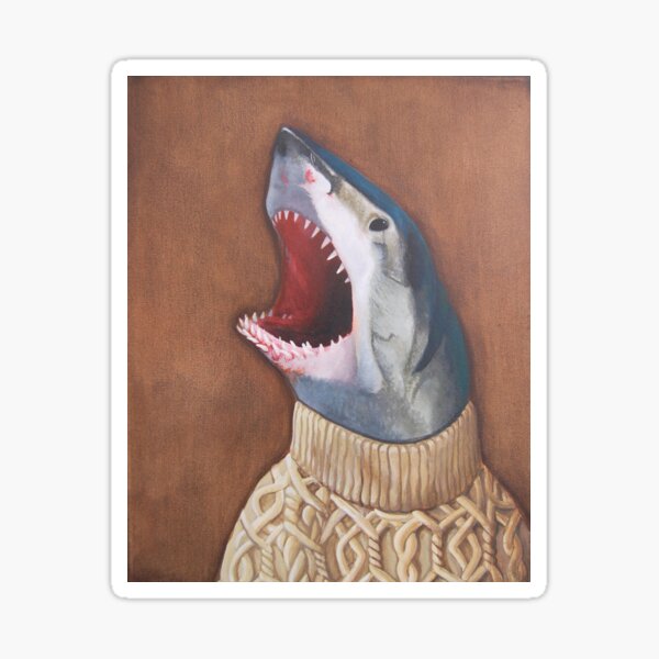 Item preview, Shark in a Sweater designed and sold by catshrine.