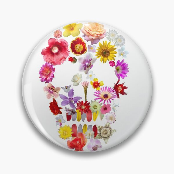 Item preview, Flower skull designed and sold by enrikepaz.