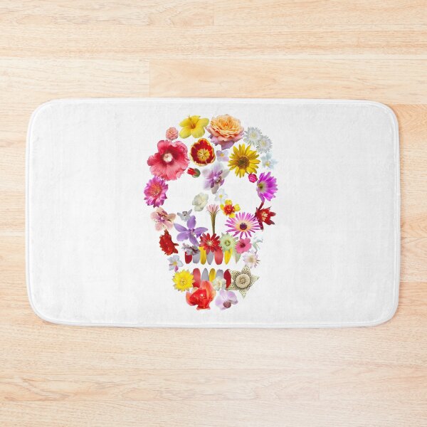 Item preview, Flower skull designed and sold by enrikepaz.