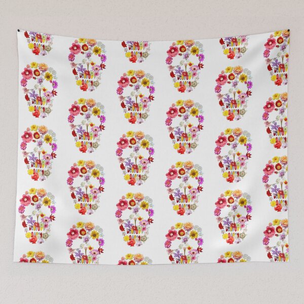 Item preview, Flower skull designed and sold by enrikepaz.