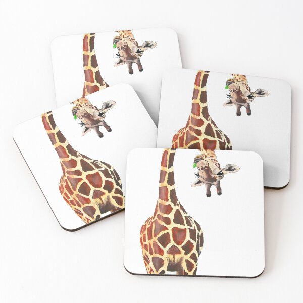 giraffe and annika Coasters (Set of 4)