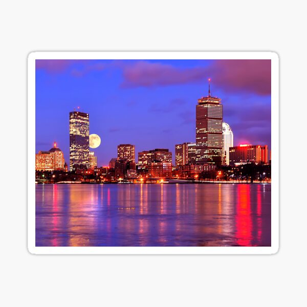 Item preview, Moonlit Boston on the Charles designed and sold by Mitchell Grosky.