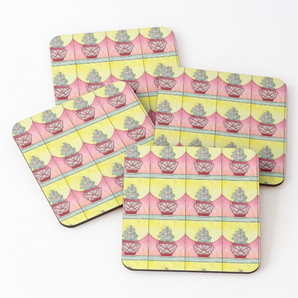 Item preview, Pink Succulent Watercolour Print designed and sold by Stephanie Pugh.