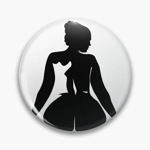 Aperçu de l'œuvre Silhouette de femme ronde en V créée et vendue par Leti <3.