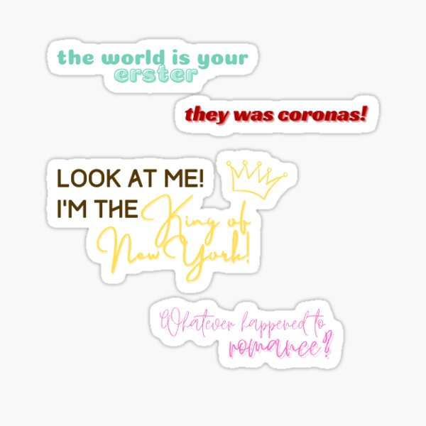 Race Quotes Sticker Pack Sticker For Sale By Samis Stagedoor Redbubble