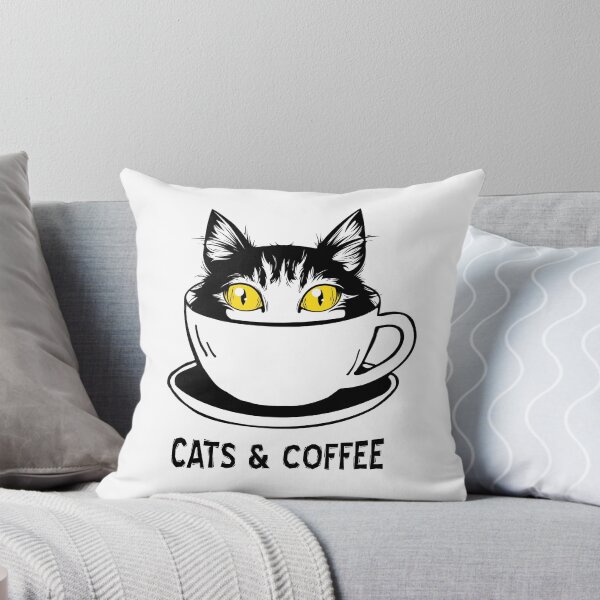 Item preview, Cute Cat Funny Cats And Coffee Gift designed and sold by teeseeds.