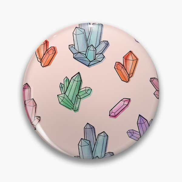 Item preview, Watercolour Crystals Pattern designed and sold by mossferns.
