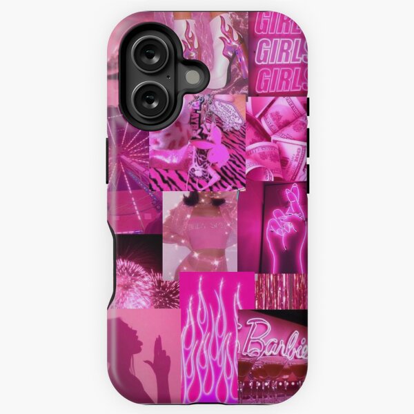 pink aesthetic collage iPhone Tough Case