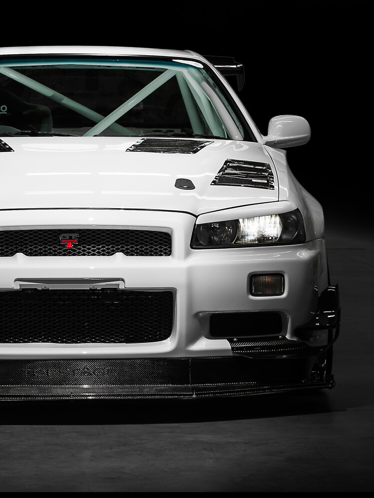 Mat Wootten S Nissan Skyline R34 Gtt Baby One Piece By Hoskingind Redbubble