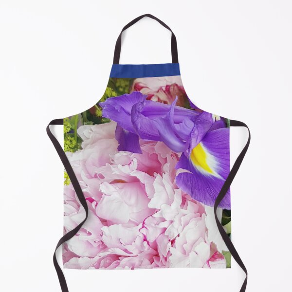 Item preview, Floral Fun - Peony in pink 12 and blue iris designed and sold by ellenhenry.