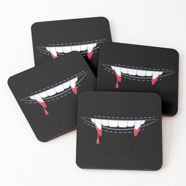 Item preview, Vampire Blood Stained Teeth designed and sold by Ellisen Prints.