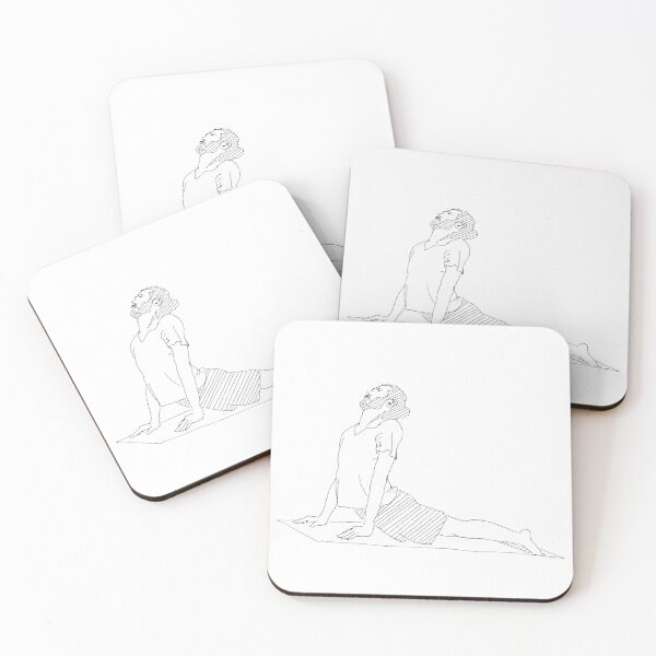 Item preview, Lineart - Urdhva Mukha Svanasana (Upward facing dog pose) designed and sold by Erik Erosa.