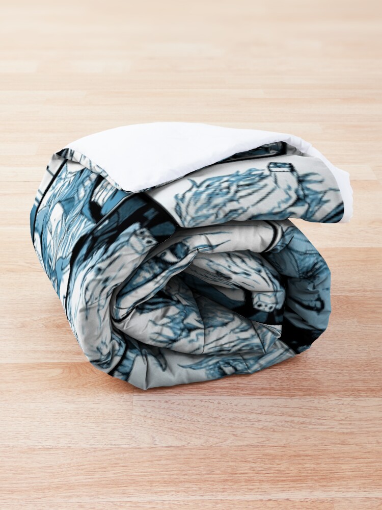 Alternate view of Shigaraki Collage (color version) Comforter