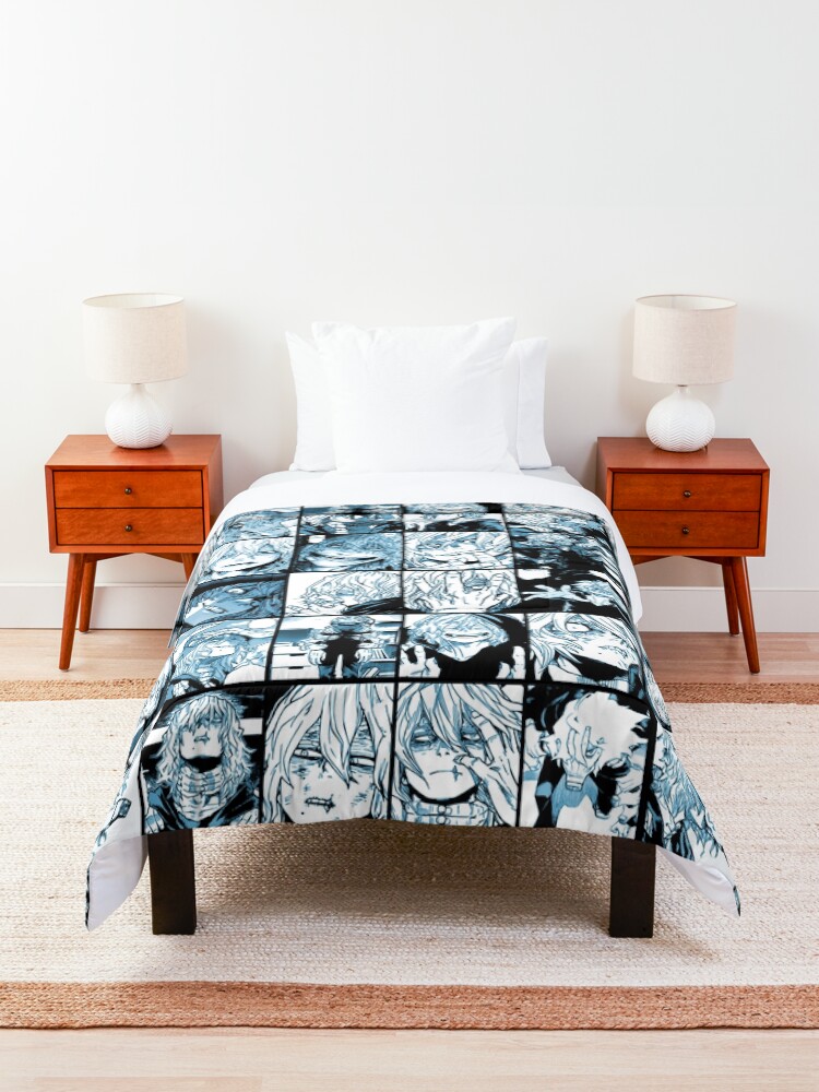 Alternate view of Shigaraki Collage (color version) Comforter