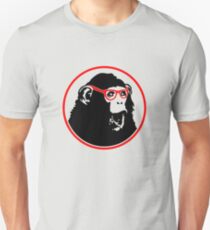 Nerd Ape with Glasses Unisex T-Shirt