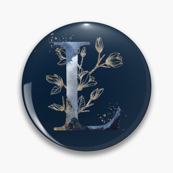 Item preview, Floral Initial Letter L, Monogram  designed and sold by PinkLotusArt.