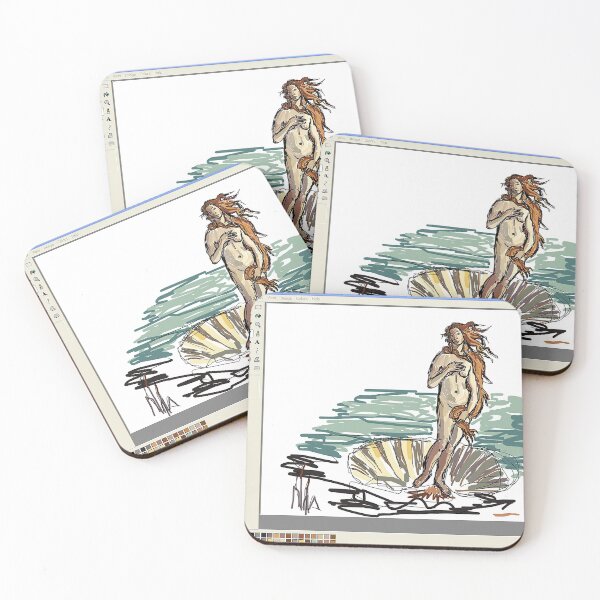 Item preview, Birth of Venus using Microsoft Paint Windows XP designed and sold by maria-sunshine.