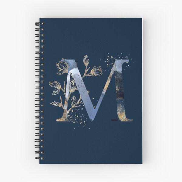 Item preview, Floral Initial Letter M, Monogram designed and sold by PinkLotusArt.