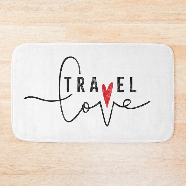 Item preview, Travel love - tipografía de regalo de corazón de amor de viaje designed and sold by teeseeds.