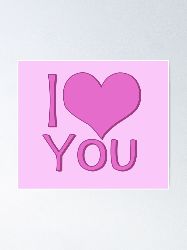 Pink i love you sale