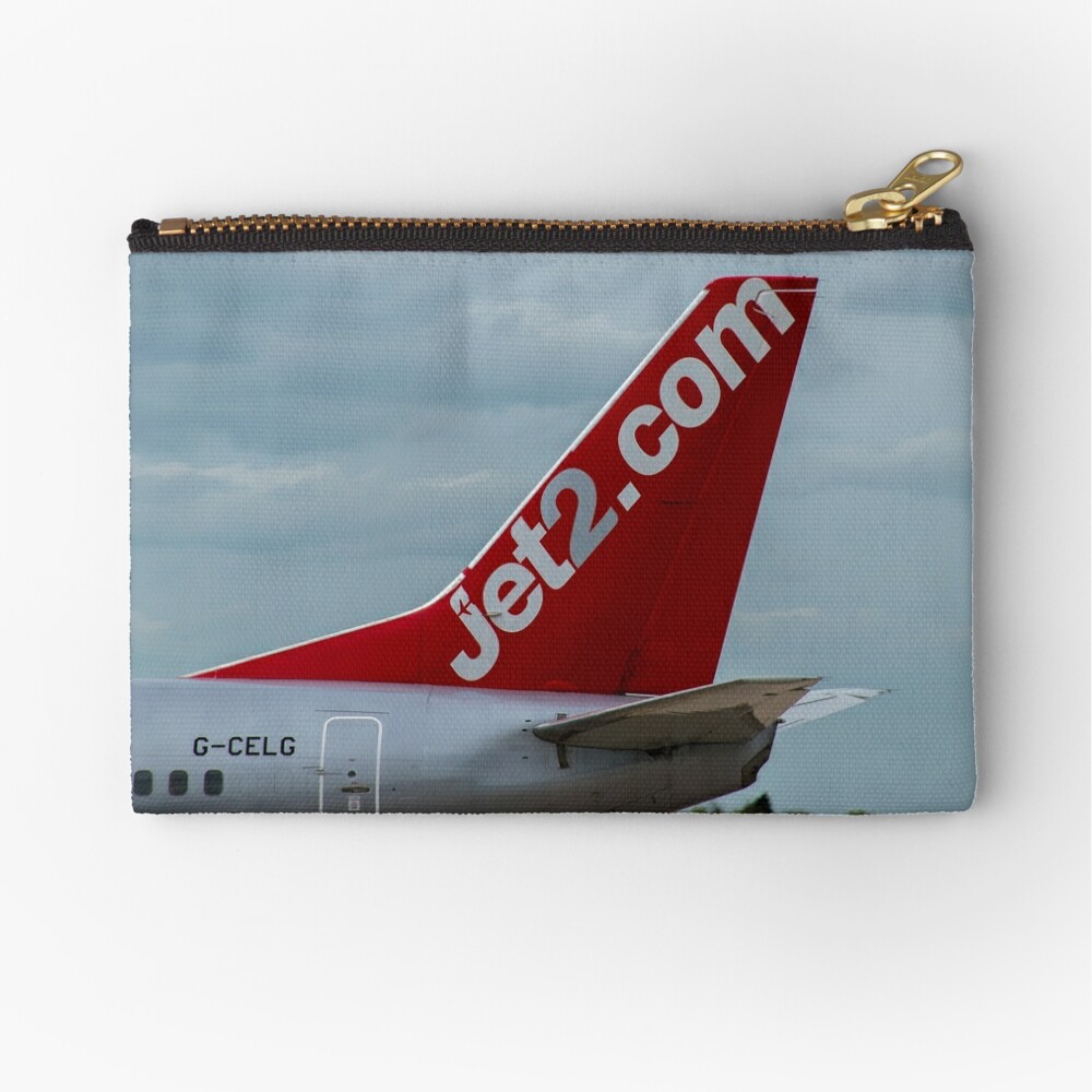 "Jet2 Airlines Boeing 737 tail livery" Zipper Pouch by ...