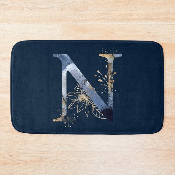 Item preview, Floral Initial Letter N, Monogram designed and sold by PinkLotusArt.