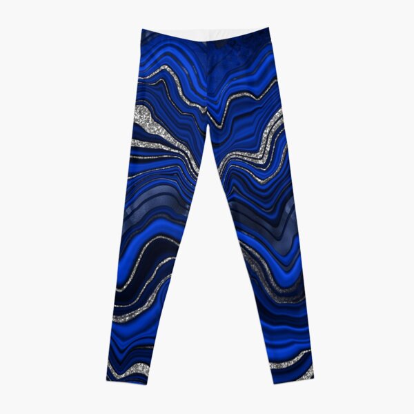 Lapis Lazuli Blue - Solid Color Collection Leggings by Vintage Wall Art