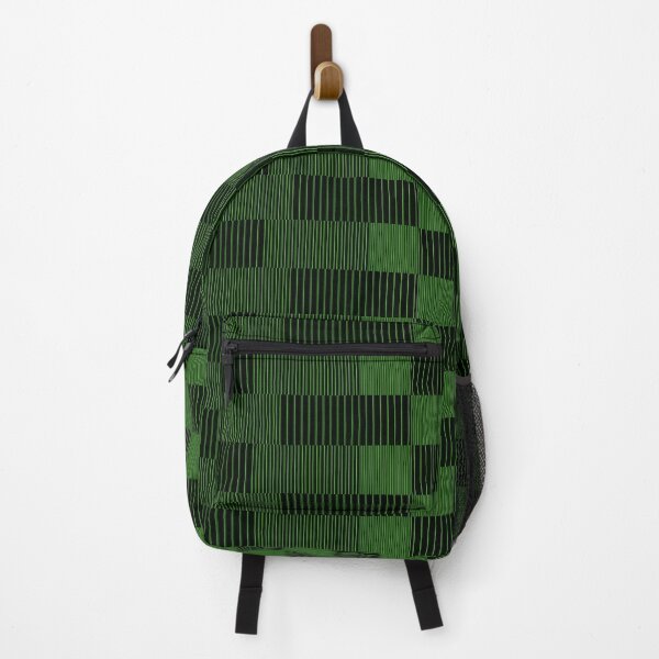 Item preview, Green and black pixels - vertical stripes designed and sold by Club30-80.