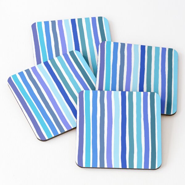 Item preview, Blue stripes pattern designed and sold by crazychameleon.
